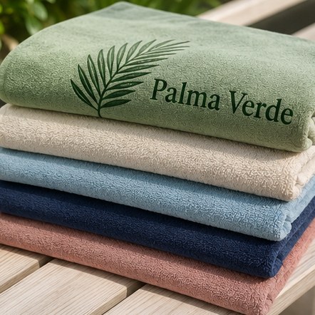 Branded beach towels with logo